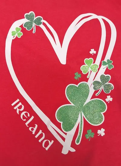Ireland Shamrock Heart T-Shirt